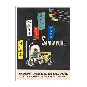 Singapore Art Travel Poster Wall Print Decor (AJT14)