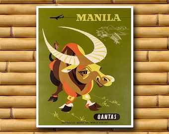 Manila Philippines Poster Travel Art Wall Print Asian Decor (AJT231)