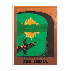 Lucknow Art India Travel Poster Indian Print (AJT175)a