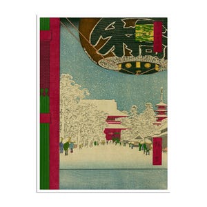 Utagawa Hiroshige Art Japan Poster Japanischer Holzschnitt (J75)a