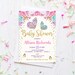 Butterfly baby shower invitation, girl baby shower invite, butterflies watercolor floral, fairy baby shower printable or printed invitations