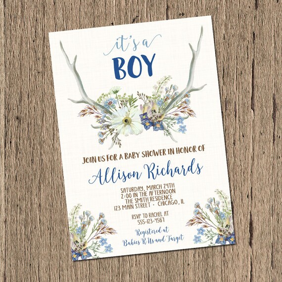 boho boy baby shower