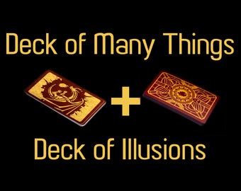 Bundle! Deck of Many Things and Deck of Illusions [Dungeons & Dragons Add-on]