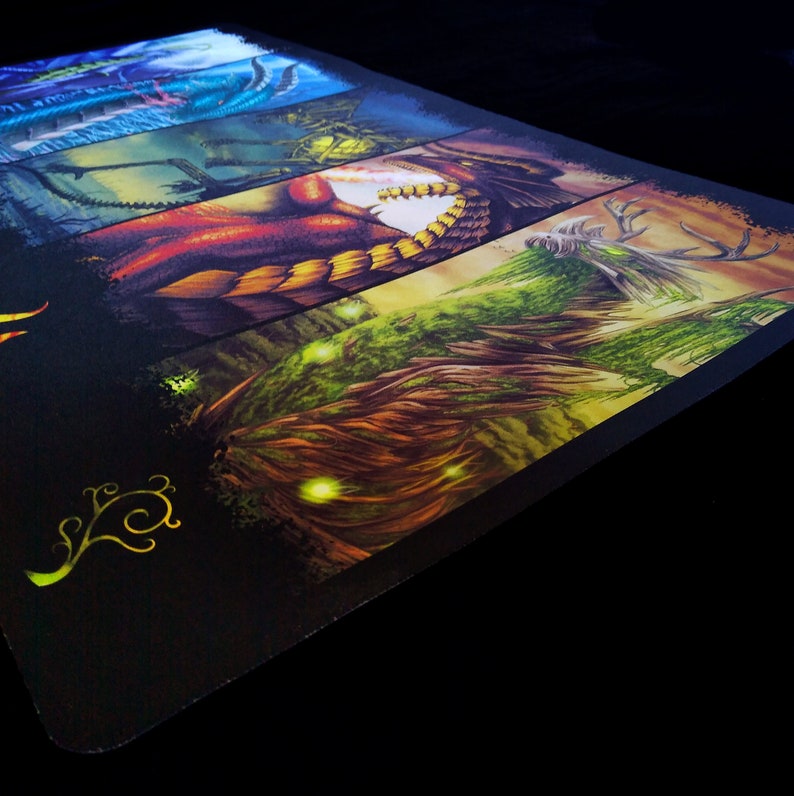 Elemental Dragon Playmat Etsy