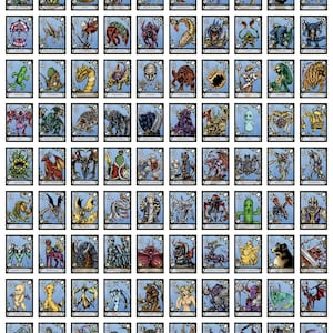 FFVIII Triple Triad Full Card Set - Etsy