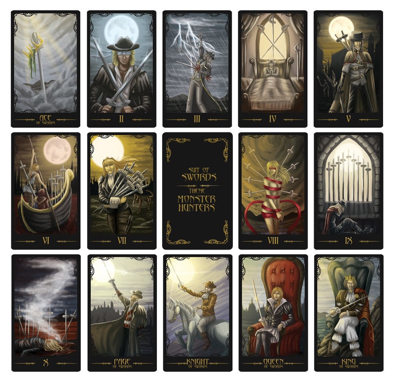 Gothic Horror Tarot Deck Etsy