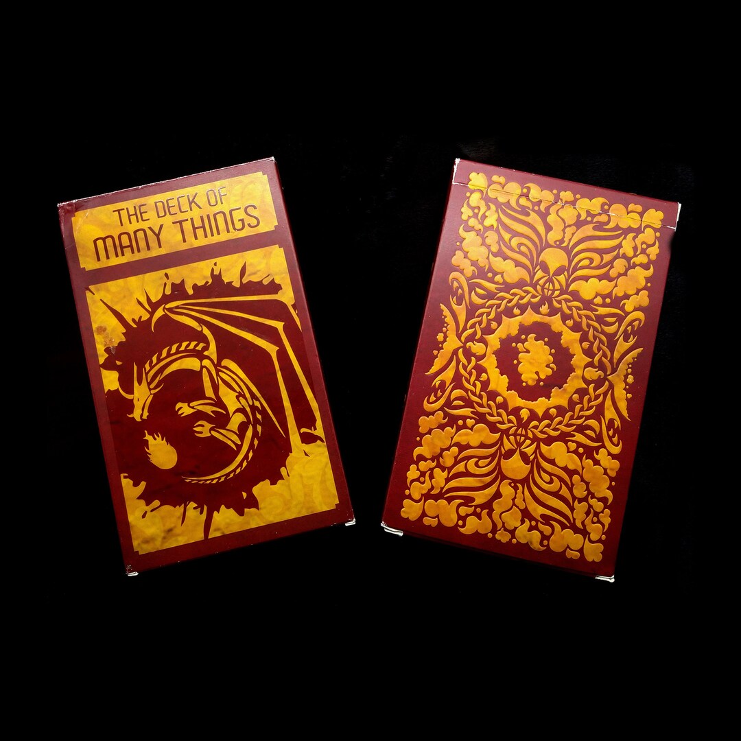 Bundle Deck of Many Things and Deck of Illusions dungeons & Dragons Addon Etsy