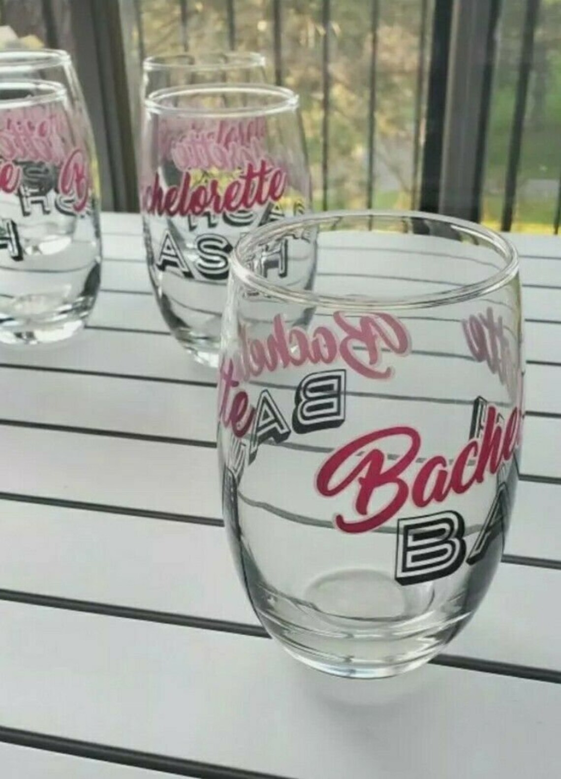 Set of 6 Large Shot Glasses Winery Bridesmaid/Gift Etsy