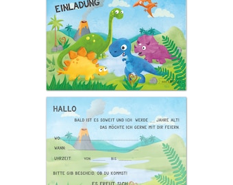 Dinosaurier Einladung Etsy
