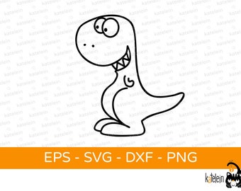 T-Rex dinosaurus plotter bestand SVG dxf png eps download iron-on foto plot cadeau dino grappige kinderen jongens oertijden trex tyrannosaurus rex