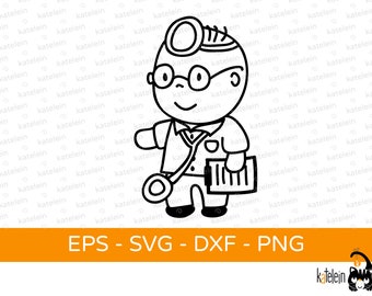 Doctor doctor plotter file SVG dxf png eps download iron-on plot gift surgeon hospital doctor diagnosis funny clipart doctors