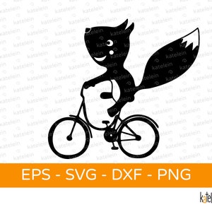 Eichhörnchen auf Fahrrad Plotterdatei SVG dxf png eps  Download Bügelbild plotten Geschenk Umwelt nachhaltig mobilität co2 neutral lustig