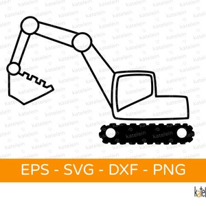 Arquivo plotter de escavadeira SVG dxf png eps Canteiro de obras escavadeira pá trabalhador da construção civil pá escavadeira construção de casa baixar imagem para passar a ferro ideia de presente para enredo