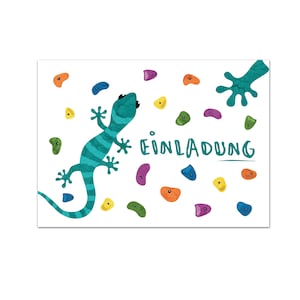 Conjunto de cartões de escalada para boulder com 10 convites para festa de pedregulho Festa de escalada Festa de aniversário infantil Cartão de convite para comemoração Convite de aniversário