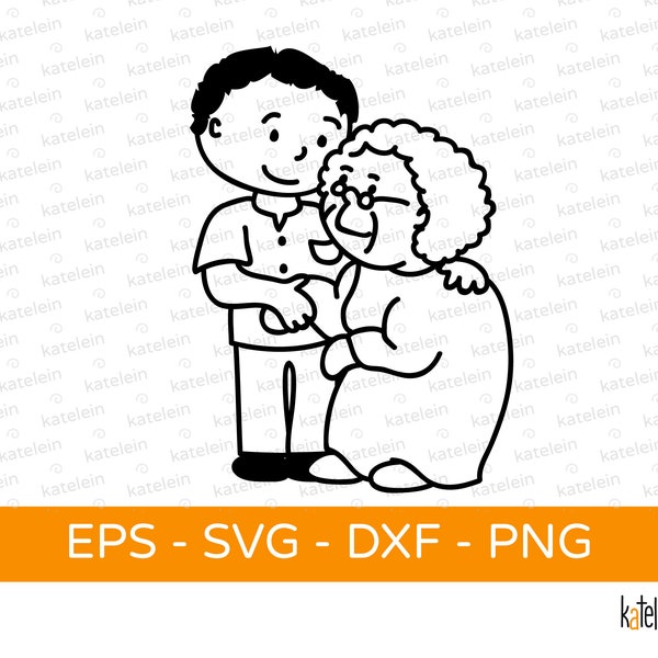 Geriatric nurse nursing assistant plotter file SVG dxf png eps download iron-on plot gift geriatric care retirement home nursing home nursing profession