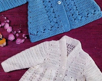 Crochet matinee coat pattern PDF instant download. crochet matinee jacket. crochet pattern baby matinee coat. baby crochet matinee coat