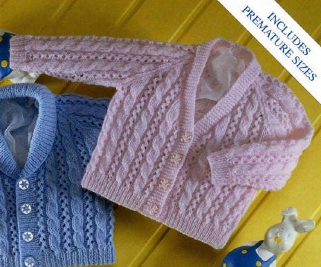 Baby Cardigans and Sweater Knitting Pattern PDF Instant - Etsy UK