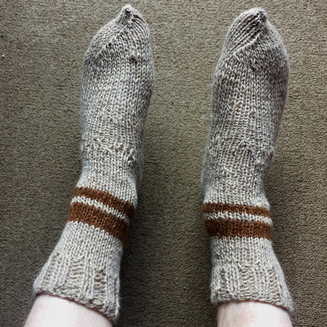 Hand Knitted Alpaca Wool Socks Warm Wool Socks Handmade - Etsy