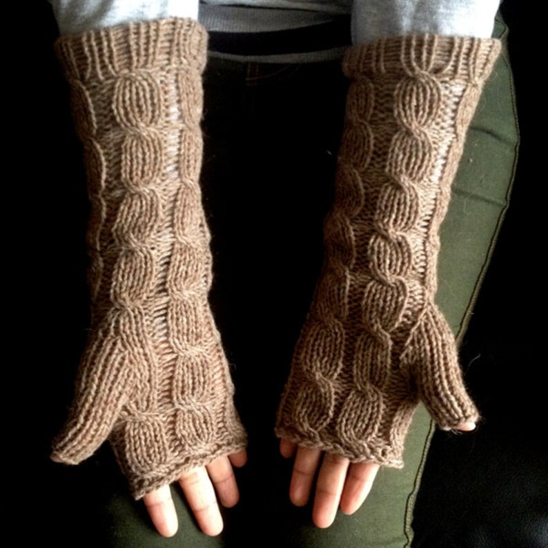 Knit Alpaca Wool Arm Warmers Alpaca Wool Wrist Warmers Etsy