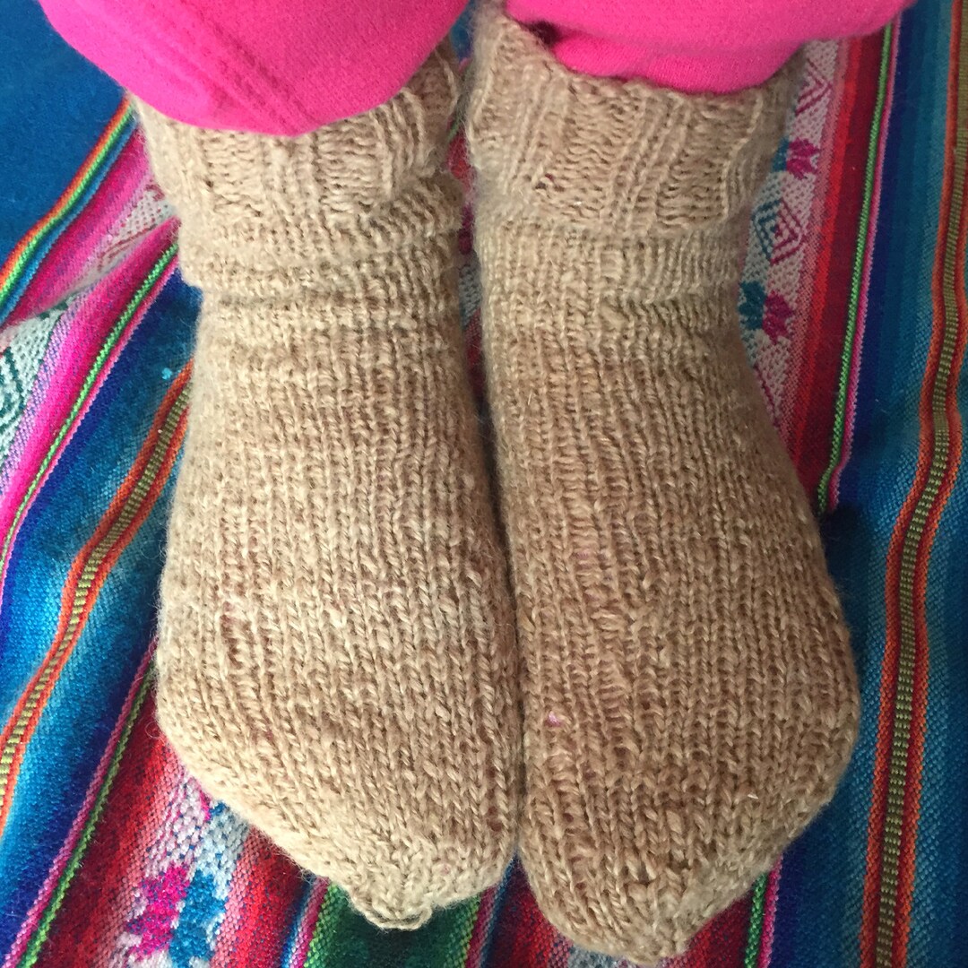 Hand Knitted Alpaca Socks Fair Trade Alpaca Wool Socks for Etsy