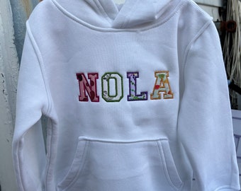 NOLA love SWEATSHIRT // personalized toddler sweatshirt