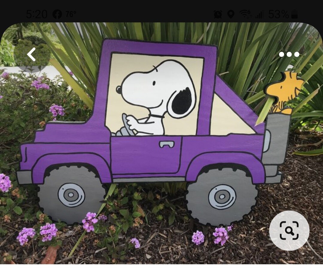 Snoopy 4x4 Jeep off Road Ridin Etsy