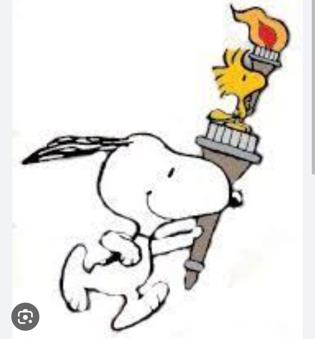 Snoopy the Olympics Torch Etsy