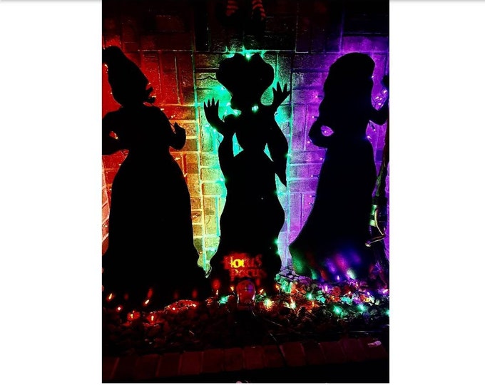 Hocus Pocus Sanderson Sisters Standing Metal Yard Stake Etsy