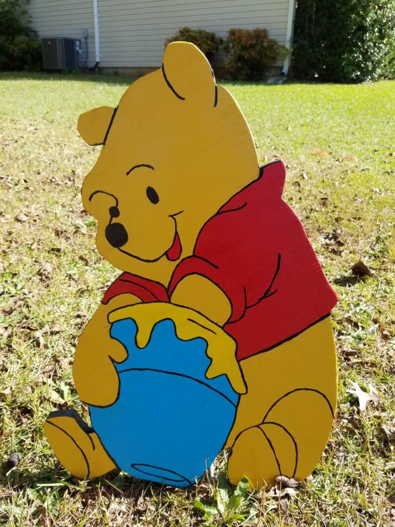 Winnie the Pooh and Piglet Yard Art Etsy