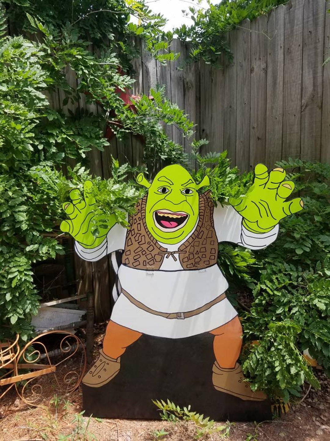 Shrek Lifesize Yard Art Display Etsy
