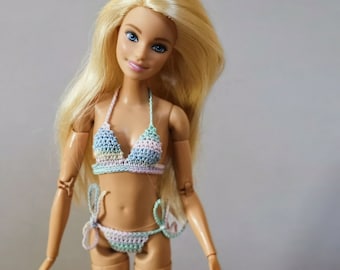 Beachwear for made to move Barbie doll, swimwear for 11 inch fashion doll