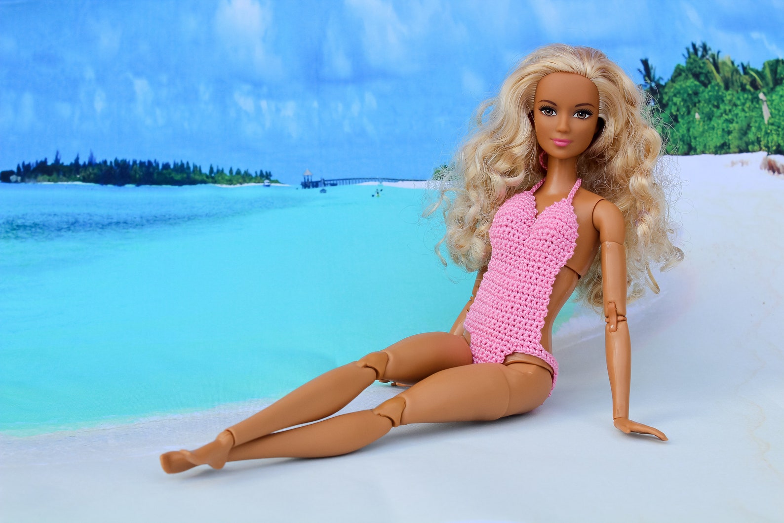 Swimwear for Regular Barbie Pink Swimsuit for Fashion Dolls - Etsy