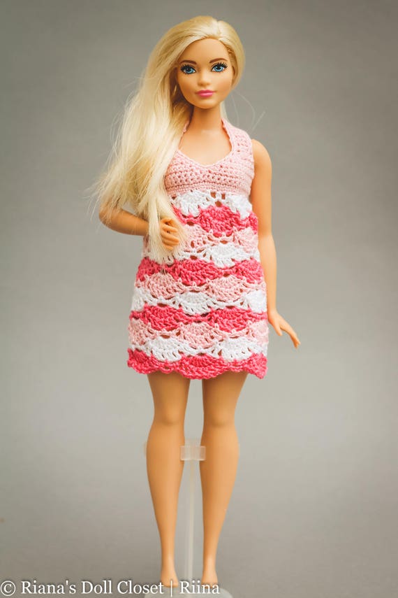 Curvy Barbie doll dress plus size doll dress for curvy | Etsy