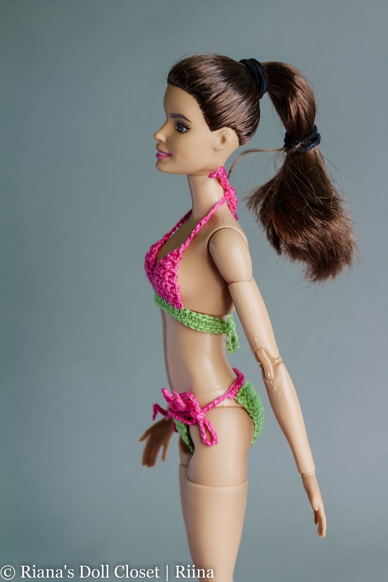 Clothes for original Barbie doll, classical bikinis for Barbie, 11 inch fashion doll swimwear, bathing suit for made to move MTM Barbie doll image 5