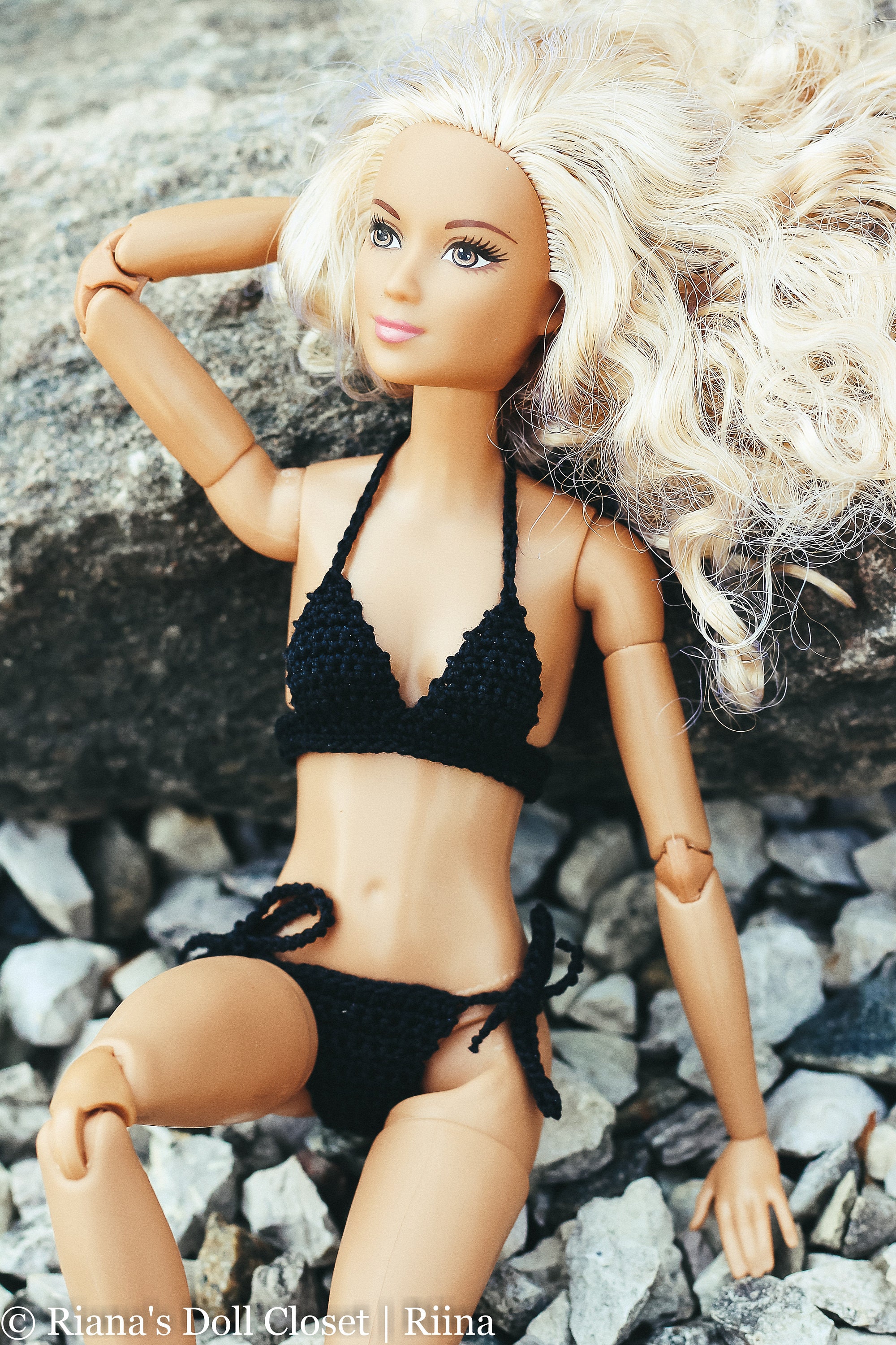 Black Bikinis for Barbie Doll 11 Inch Fashion Doll Swimsuit