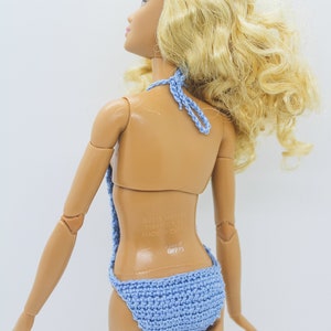 Bathing suit for Barbie dolls, swimsuit monokini for fashion dolls similar to Barbie image 6