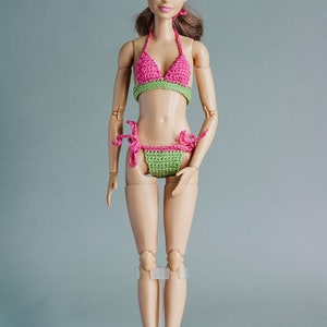 Clothes for original Barbie doll, classical bikinis for Barbie, 11 inch fashion doll swimwear, bathing suit for made to move MTM Barbie doll image 6