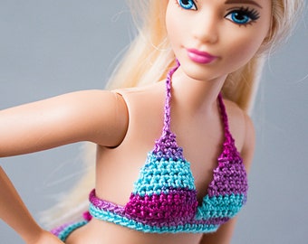 Bikinis for Barbie Fashionistas curvy doll - Realistic clothes for curvy Barbie