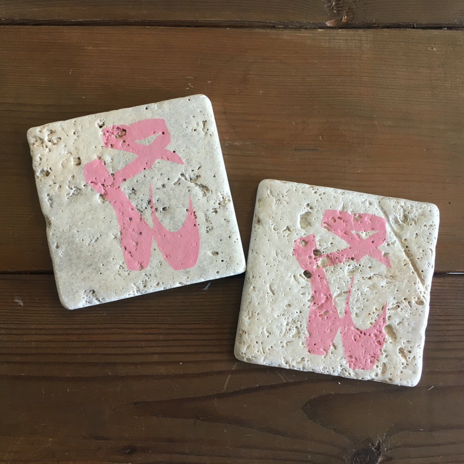 tumbled stone ballet coasters