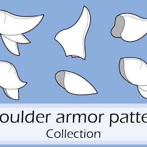 Foam/Worbla shoulder armor pattern collection by Pretzl Cosplay - PDF