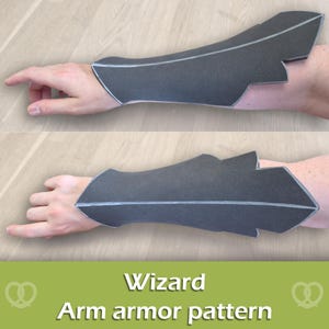 Wizard bracer arm armor crafting pattern by Pretzl Cosplay - PDF
