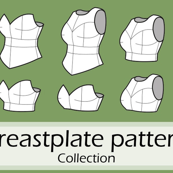 Knight breastplate pattern collection by Pretzl Cosplay - PDF
