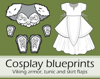 Fantasy Viking warrior armor and tunic cosplay crafting patterns and tutorial by Pretzl Cosplay - PDF