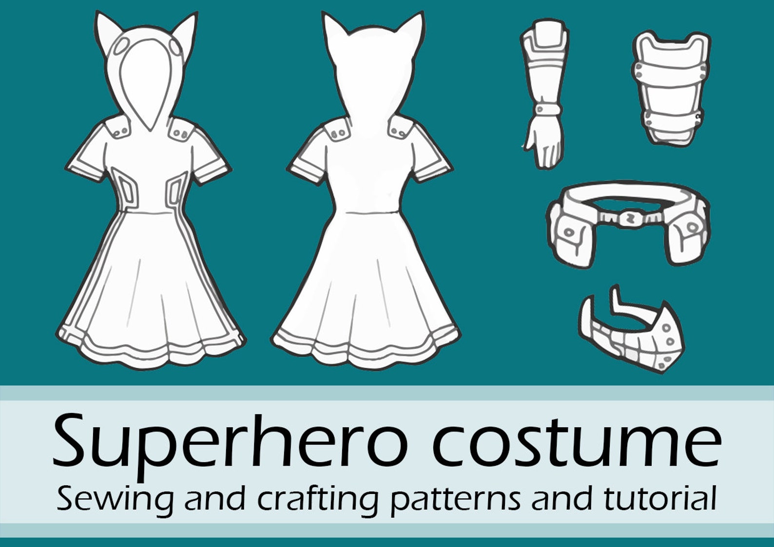 Female Deku Cosplay Sewing and Crafting Patterns and Tutorial Etsy