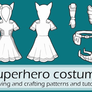 Female Deku cosplay sewing and crafting patterns and tutorial by Pretzl Cosplay - PDF