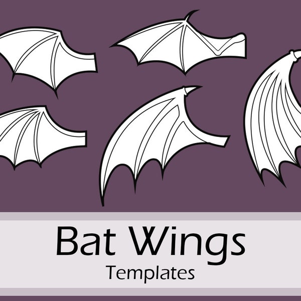 Colección de plantillas de alas de murciélago de Pretzl Cosplay - PDF