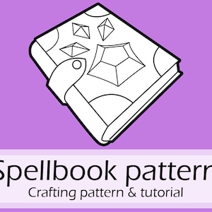 Spellbook bag EVA foam crafting pattern and tutorial E-book by Pretzl Cosplay - PDF