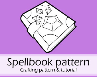 Spellbook bag EVA foam crafting pattern and tutorial E-book by Pretzl Cosplay - PDF