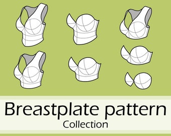 Elven breastplate pattern collection by Pretzl Cosplay - PDF