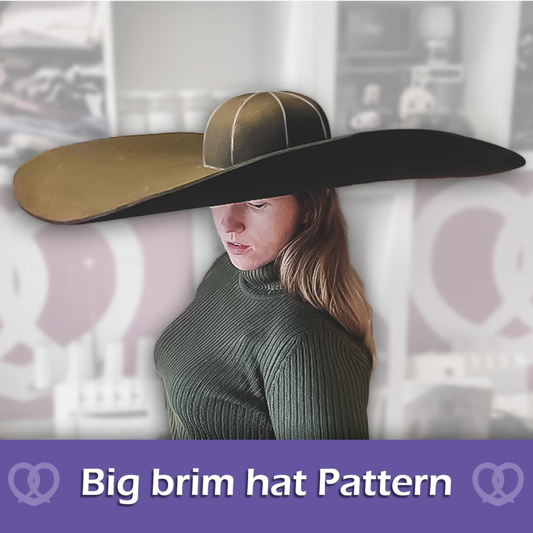 Digital Cosplay EVA Foam Crafting Big Brim Hat Pattern by Pretzl